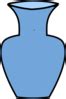 Blue Flower Vase Clip Art at Clker.com - vector clip art online, royalty free & public domain