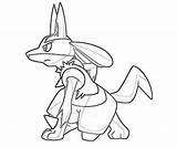 Lucario Coloring Pages  Coloring Home sketch template