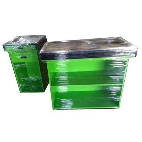 Green And Black Stainless Steel Commercial Cash Counter at Rs 14500 in Coimbatore