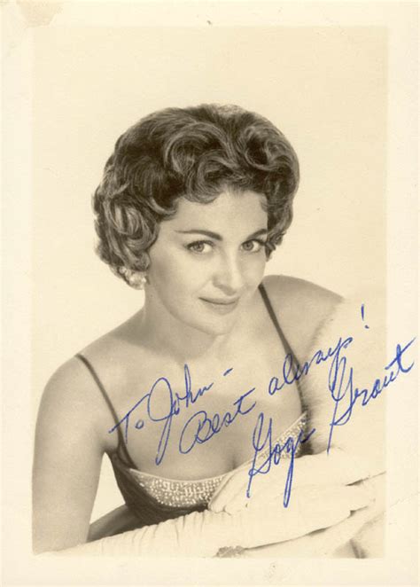 Gogi Grant - Autographed Inscribed Photograph | HistoryForSale Item 79977