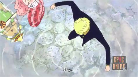 Sanji Sky Walk / Diable Jambe Poele a Frire - One Piece 555 - YouTube