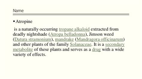 Mechanism Of Action Of Atropine