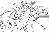 Horse Racing Coloring Pages At GetColoringscom  Free printable sketch template