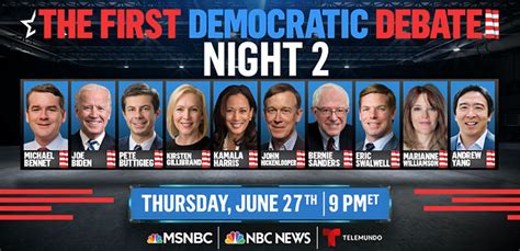 LIVE STREAM: Watch tonight’s Second Democratic Debate live at 9:00 ET ...