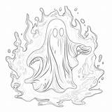 Ghost Coloring Page  Pages Mimi Panda sketch template