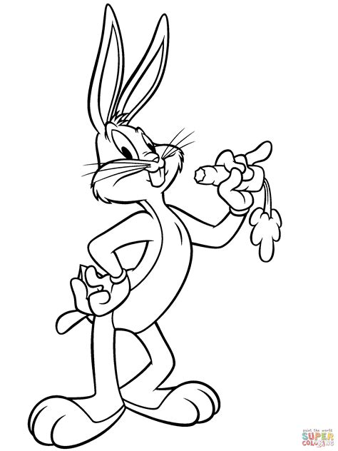 Gangster Bugs Bunny Coloring Pages at GetDrawings | Free download