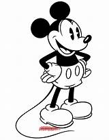 Classic Mickey Mouse Coloring Pages sketch template