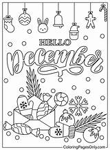 Printable Calendar December Coloring Woojr Christmas Pages Kids Woo Jr  sketch template