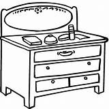 Makeup Table Coloring Page  Free Printable Coloring Pages For Kids sketch template