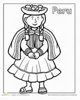 Peruvian Flag Coloring Page Pages sketch template