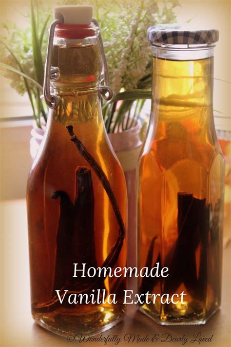 Homemade Vanilla Extract - Wonderfully Made and Dearly Loved