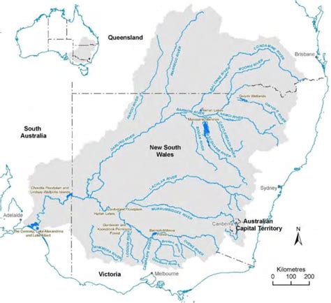 The Murray Darling Basin Map