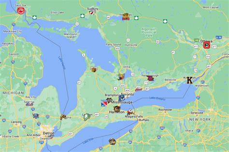 OHL Teams Map with logos | OHL Teams Location - FTS DLS KITS