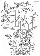 Free Printable Birdhouse Coloring Pages For Kids sketch template