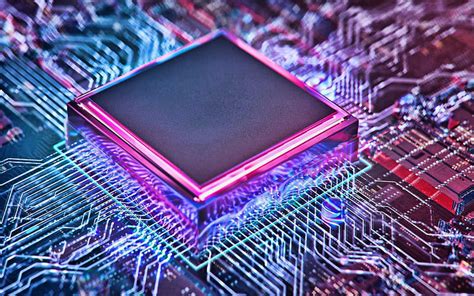 Chip, circuit board, modern technology, digital technology, chip on the ...