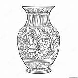 Vase Coloring Page 13990 10993 sketch template