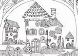 Hundertwasser Coloring Page Sketch sketch template