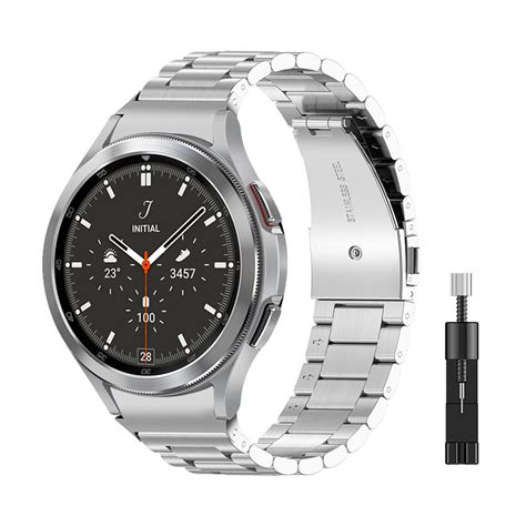 Buy Stainless Steel Strap For Samsung Galaxy Watch 4 Classic 46mm 42mm ...