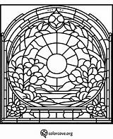 24 Free Stained Glass Coloring Pages – The Color Cove sketch template