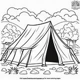Army Tent Coloring Pages sketch template