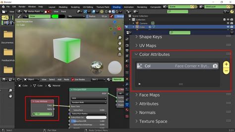 Blender 3.2 Cambiaron VERTEX COLOR por COLOR ATTRIBUTES + BUG - YouTube