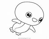 Adelie Penguin Octonauts Coloring Page For Kids  Free sketch template