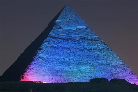 Pyramid of Giza - Night Photograph by John Crawford - Pixels