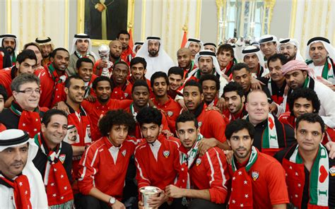 Khalifa grants Dh50 million to UAE national football team for winning ...