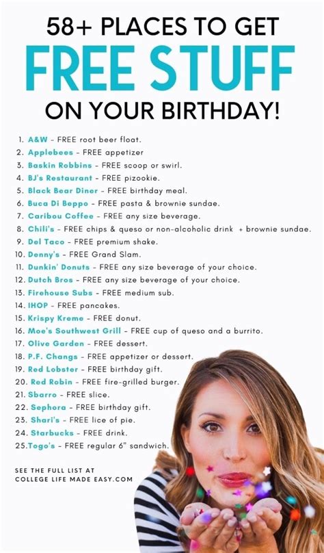 Birthday Freebies: 73 Free Gifts from Stores 🎂