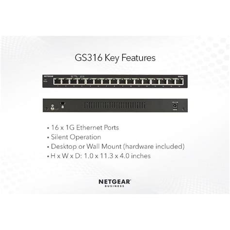 16 Port Gigabit Ethernet Managed Switch [GS316] - EN