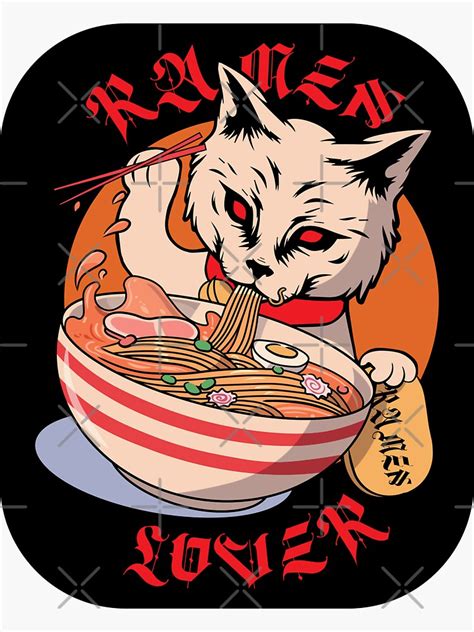 "Cat Eating Spaghetti Meme " Sticker for Sale by Scaryzz | Redbubble