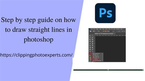 How to draw straight lines in photoshop | Clipping Photo Experts