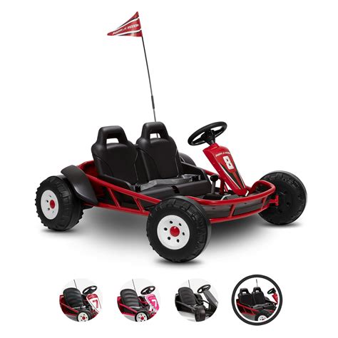 Radio Flyer Ultimate Go-Kart for 2, 24 Volt Outdoor Ride On Toy, Go Kart for Kids Ages 3-8 ...