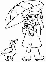 Spring Umbrella Coloring Pages sketch template