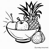Fruit Bowl Coloring Pages  Free & Printable sketch template