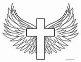 Cross With Wings Coloring Pages Sketch Coloring Page sketch template