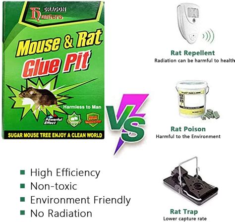 Buy Mouse Board Sticky Mice Glue Trap High Effective Rodent Rat Bugs ...