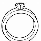 Wedding Ring Coloring Page · Creative Fabrica sketch template