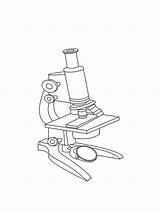 Coloring Pages Microscope Science Colouring Printable Optical Color  sketch template