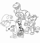 Toy Story Characters Coloring Pages  story coloring Disney sketch template