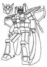 Transformer Printable Coloring Pages sketch template
