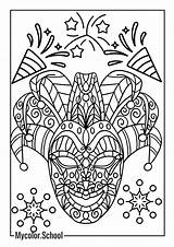 8 Mardi Gras Coloring Pages  Free Printables sketch template