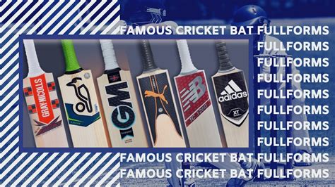 Famous cricket bat brands fullforms || MRF ||SS || SG || NB || SF || GM || - YouTube