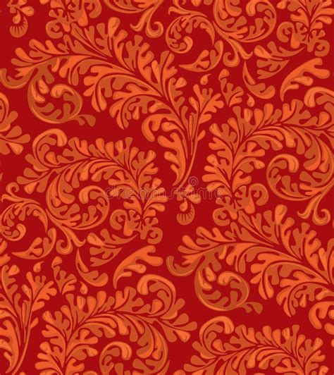 Seamless Vintage Wallpaper Pattern Stock Illustration - Illustration of brown, modern: 1592949