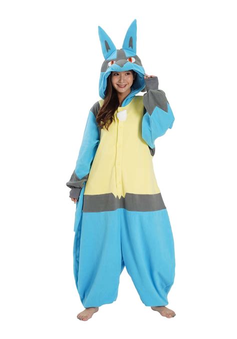 Pokemon Lucario Kigurumi Costume for Adults