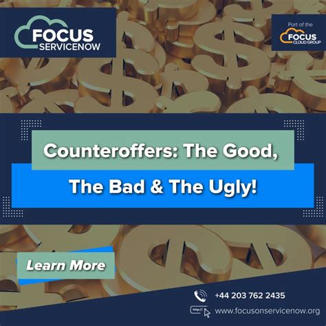 Focus on ServiceNow on LinkedIn: Counteroffers: The Good, The Bad & The Ugly
