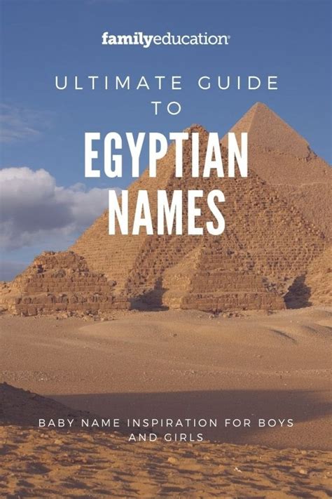 The Ultimate Guide to Egyptian Names - FamilyEducation