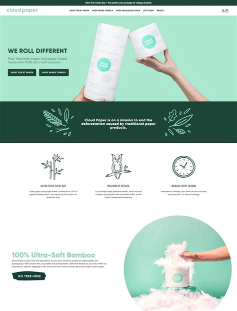 Cloud Paper | eCommerce Website Design Gallery & Tech Inspiration