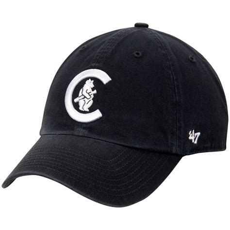 '47 Chicago Cubs Navy "C Bear" Cooperstown Clean Up Adjustable Hat