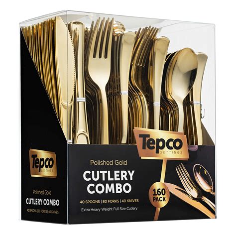 Buy 160 Silverware Set - Plastic Cutlery Set - Disposable Flatware - 80 Plastic Forks, 40 ...